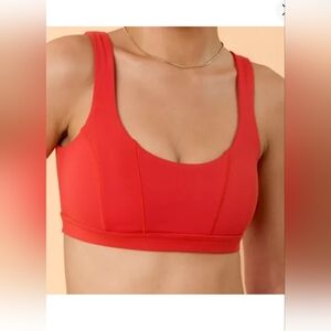 Blogilates Women's Bow Back Corset Sports Bra - Red M